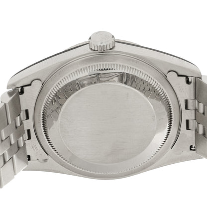 Rolex Stainless Steel 18K White Gold 36mm Oyster Perpetual Datejust Watch Silver 16234 4 of 4