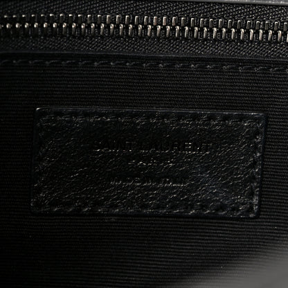 Saint Laurent Crinkled Calfskin Matelasse Monogram Medium Niki Chain Satchel Fog 7 of 11