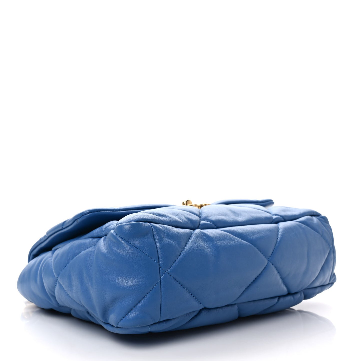 Lambskin Quilted Large Chanel 19 Flap Blue