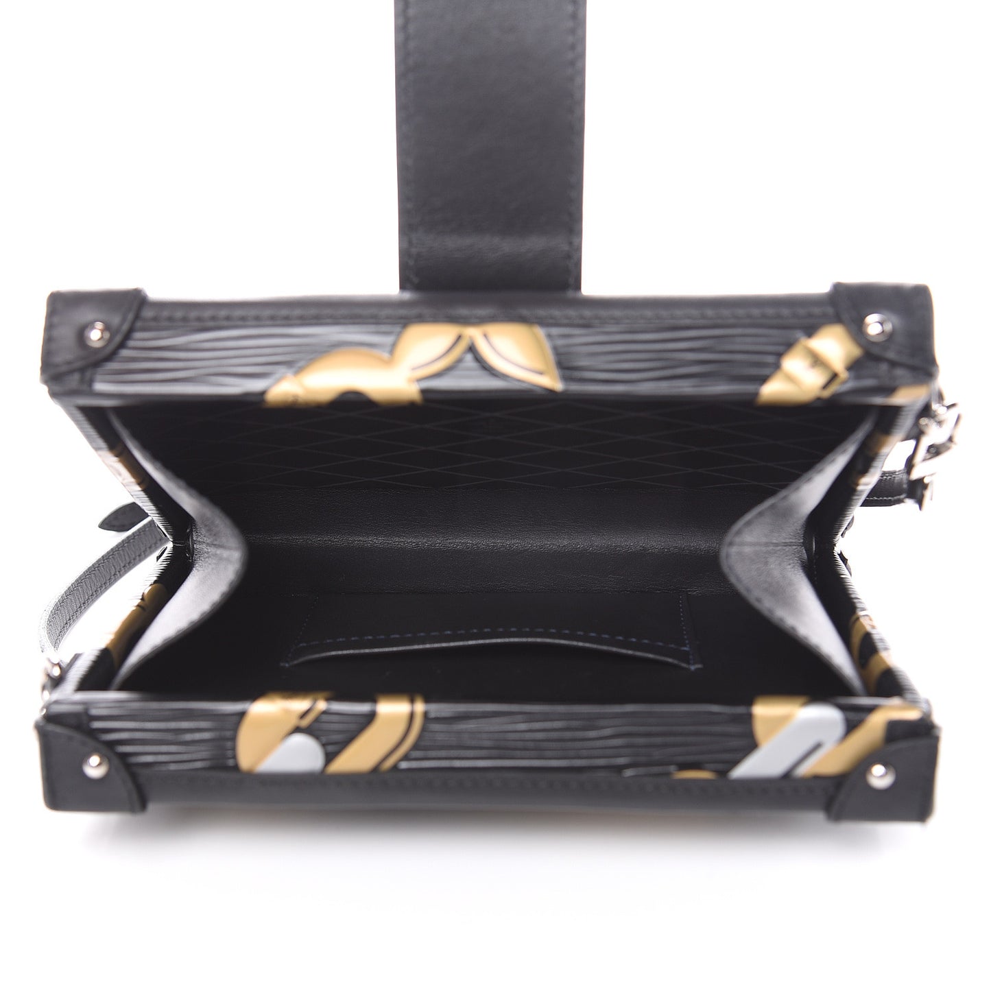 Epi Chain Flower Petite Malle Black