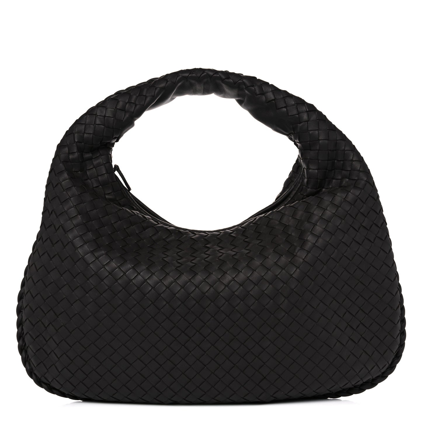 Nappa Intrecciato Small Veneta Hobo Ebano