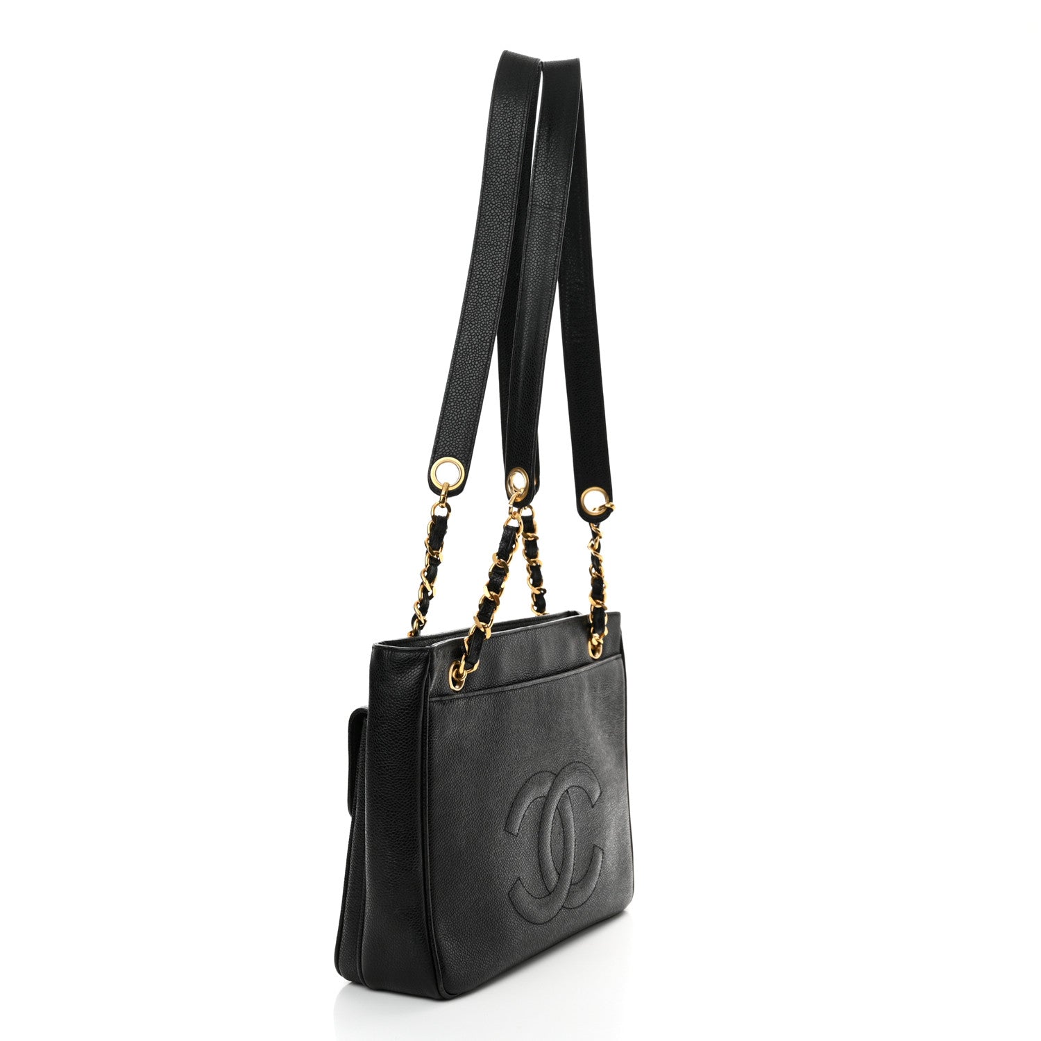Chanel Caviar Flap Shoulder Bag Black 3 of 15