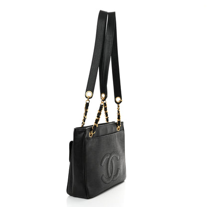 Chanel Caviar Flap Shoulder Bag Black 3 of 15