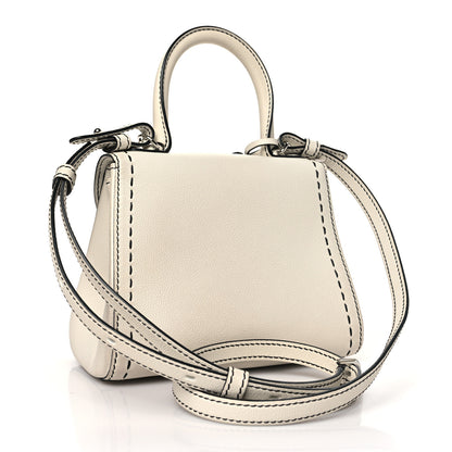 Delvaux Grained Rodeo Calfskin Surpique Mini Brillant Satchel White 4 of 12