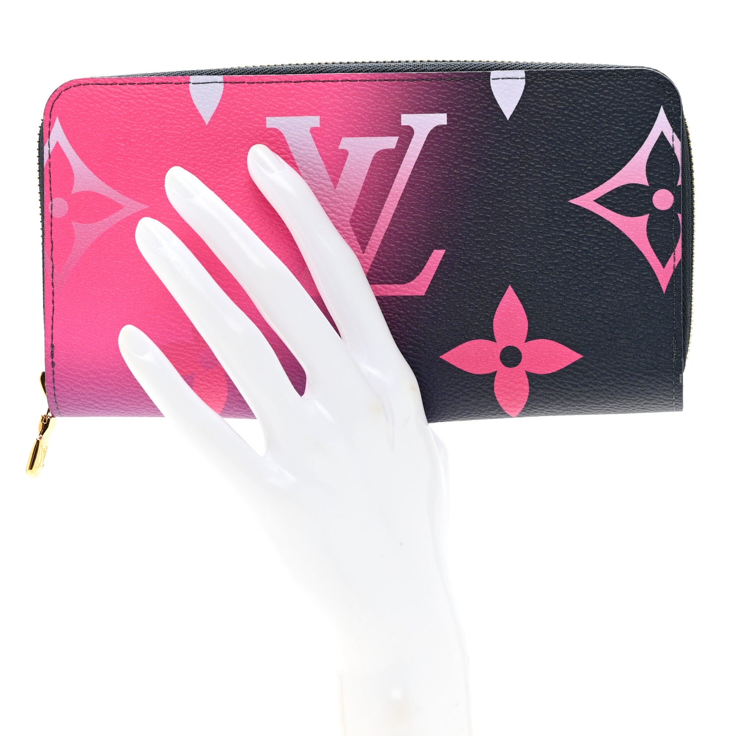 Monogram Giant Spring In The City Zippy Wallet Midnight Fuchsia
