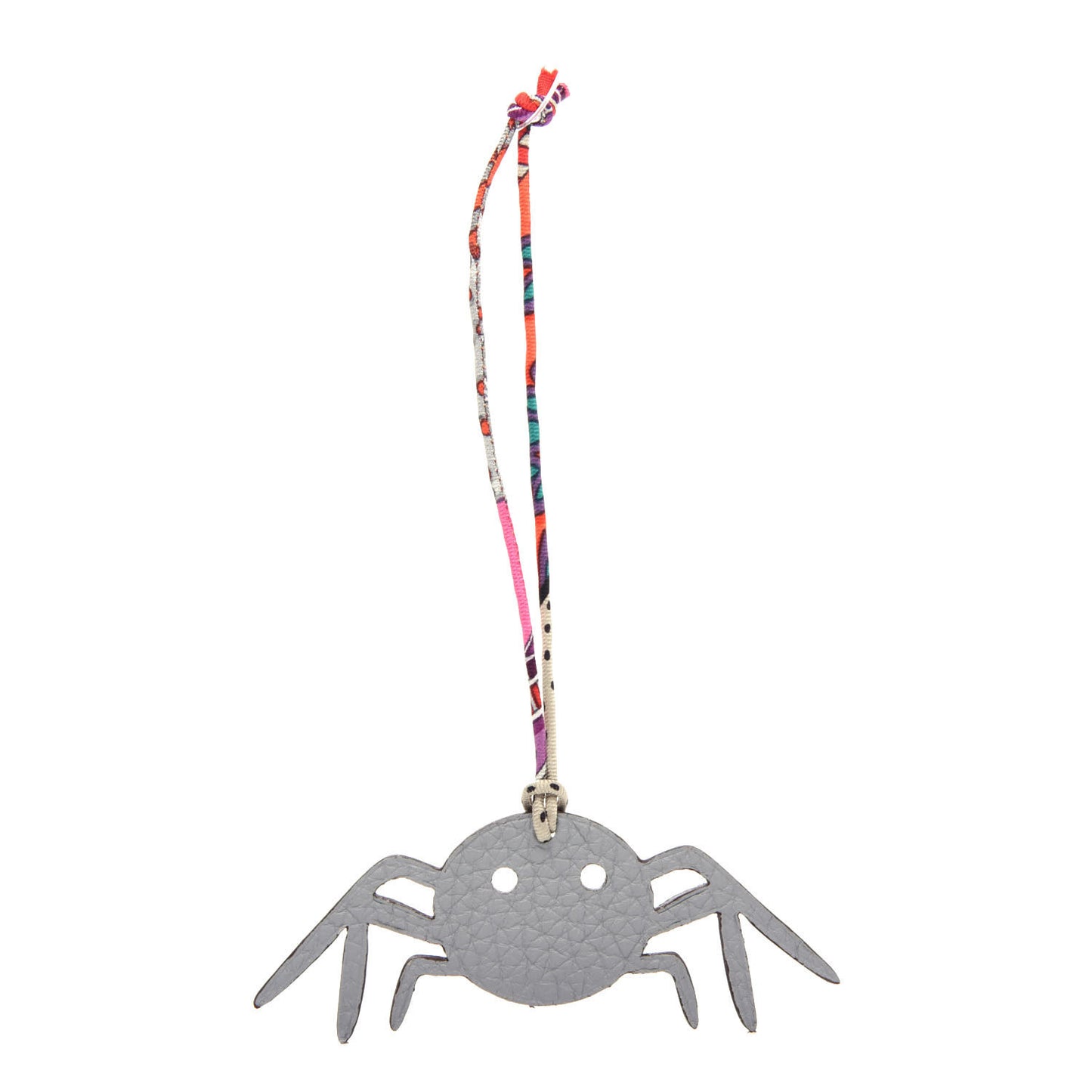 Togo Petit H Spider Bag Charm Gris Mouette