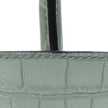 Hermes Matte Alligator Birkin 35 Ciel 14 of 16
