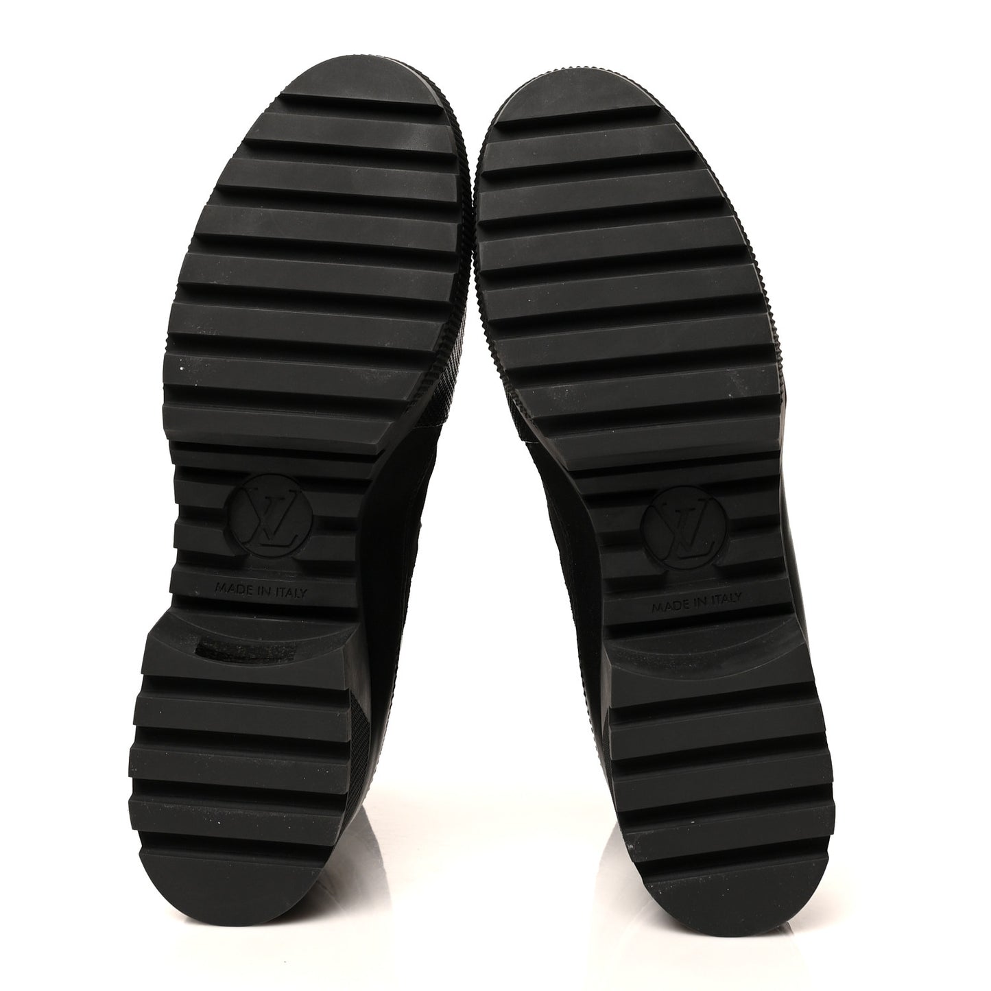 Suede Monogram Laureate Platform Desert Boots 39.5 Kaki Black
