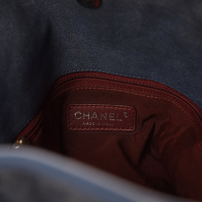 Chanel Caviar Quilted French Riviera Hobo Blue 6 of 17