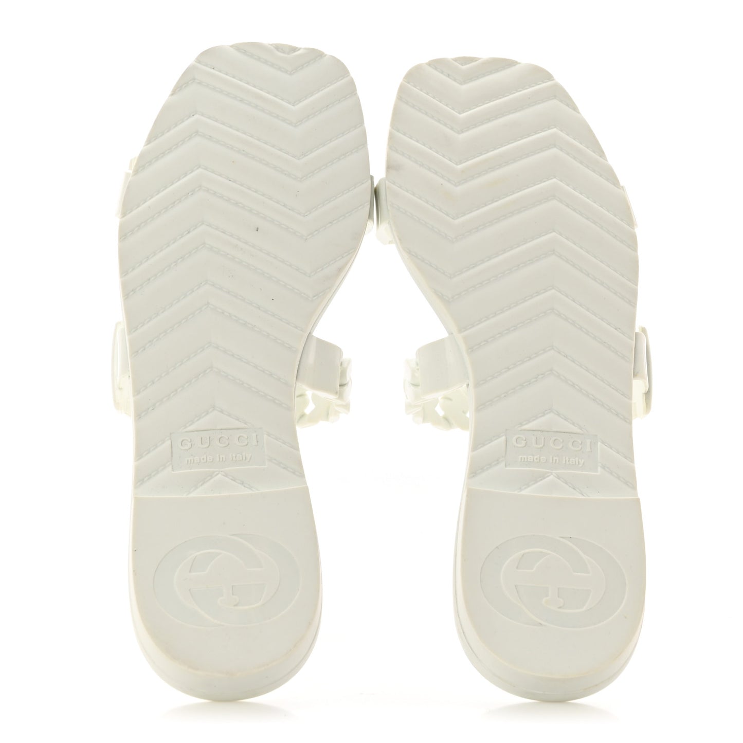 Rubber Womens Slide Sandals 37 White
