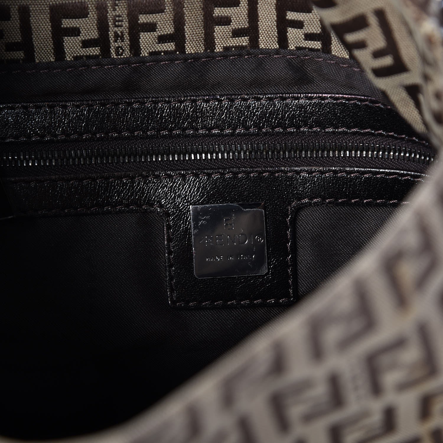 Fendi Zucchino Mama Baguette Dark Brown 7 of 7