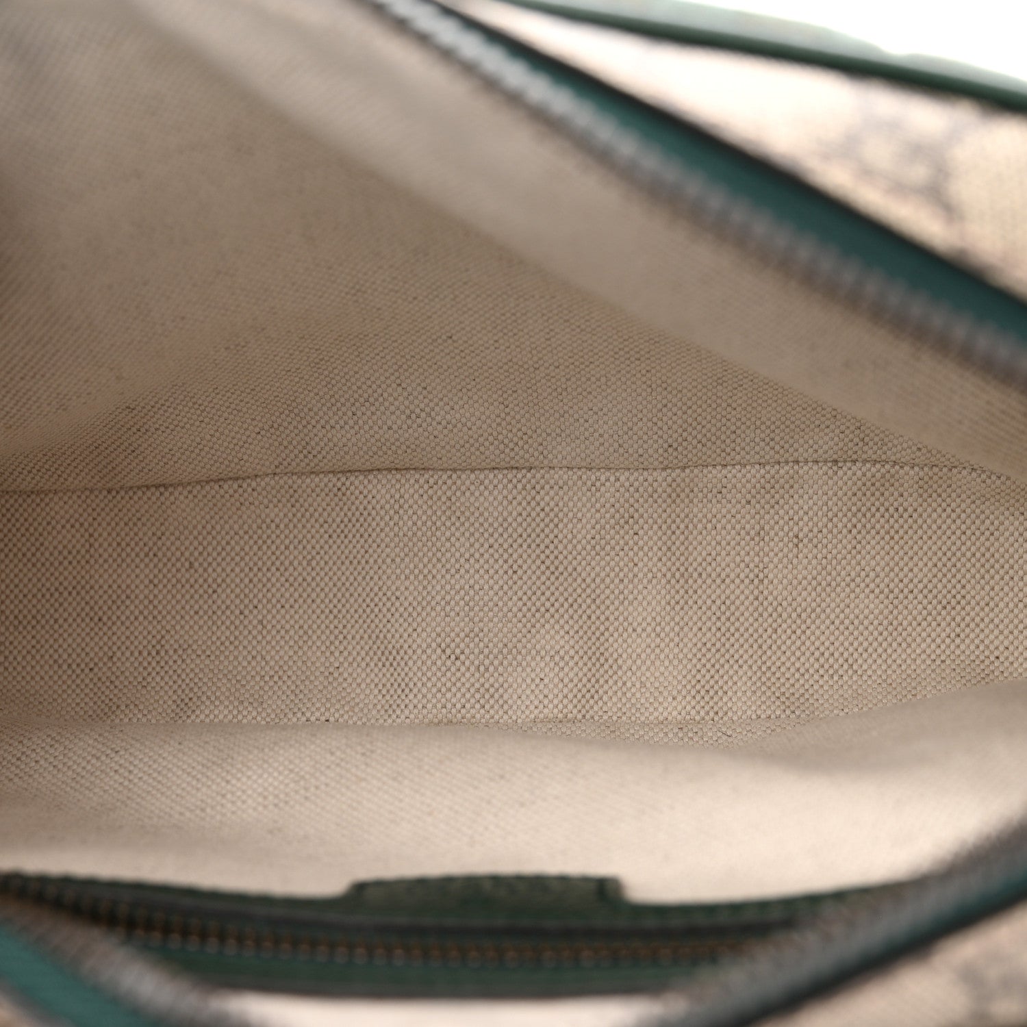 Gucci Monogram GG Mignon Textured Dollar Calfskin GG Supreme Monogram Quilted Mini GG Belt Bag Green Beige Ebony 5 of 10
