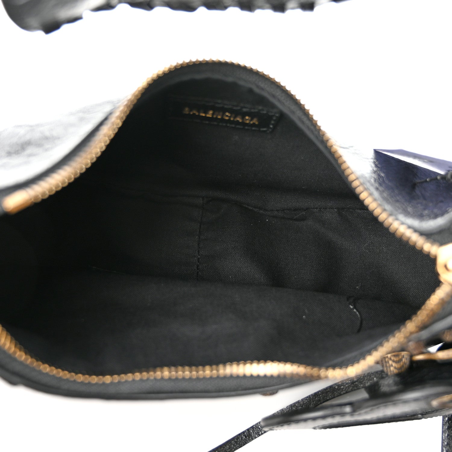 Balenciaga Agneau Arena Pin Embellished Le Cagole Shoulder Bag XS Black 5 of 10