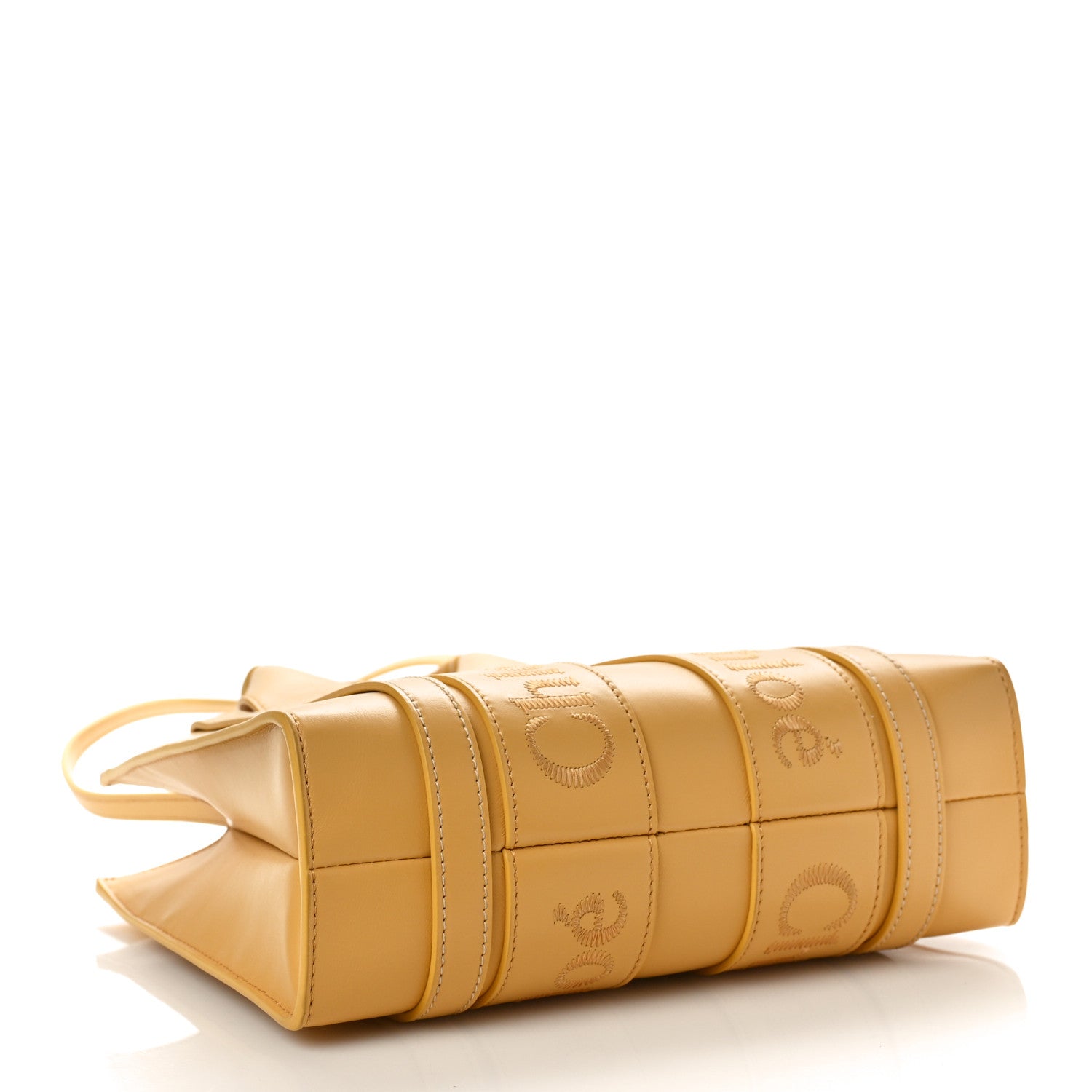 Chloe Calfskin Small Woody Tote Honey Gold 4 of 8