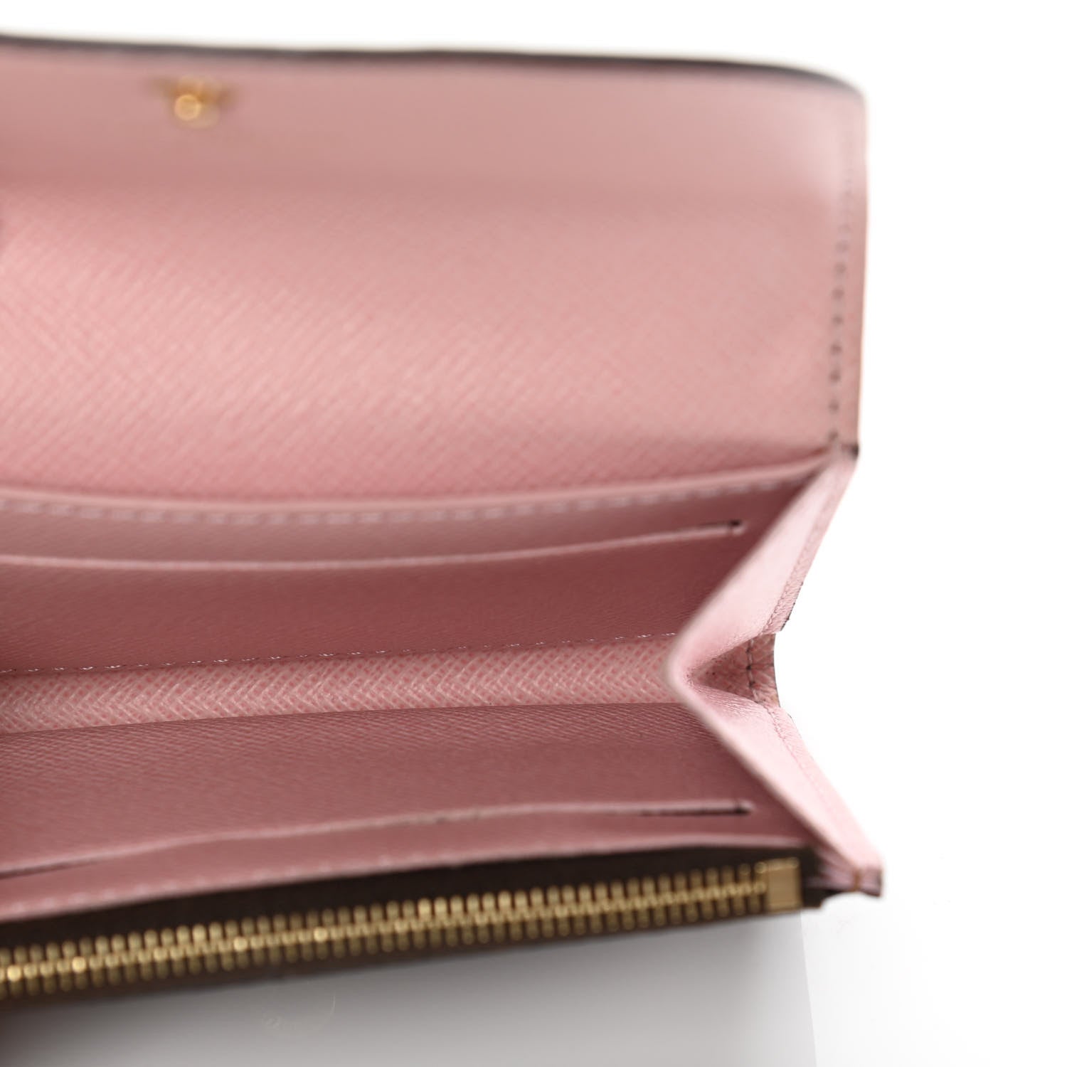 Louis Vuitton Damier Ebene Rosalie Coin Purse Rose Ballerine 4 of 4