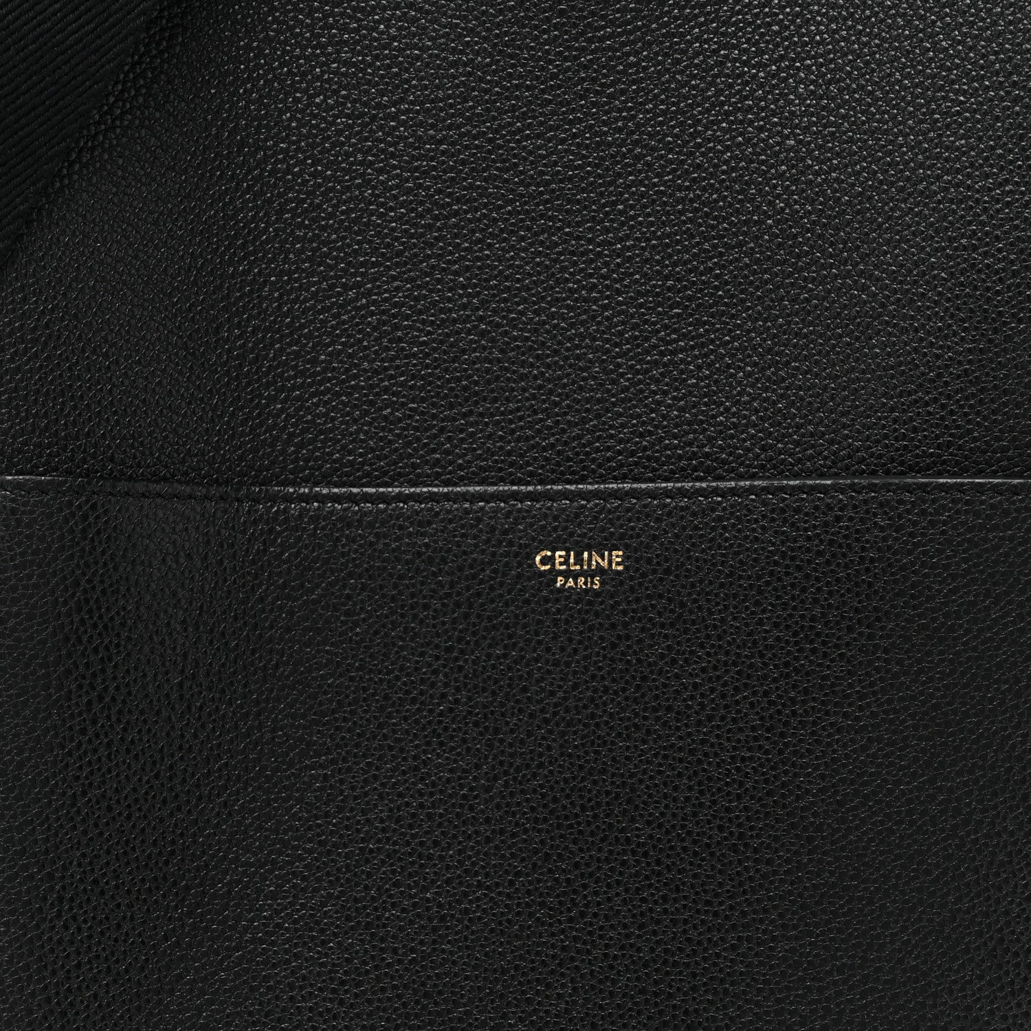 Celine Soft Grained Calfskin Sangle Bucket Bag Black 8 of 14