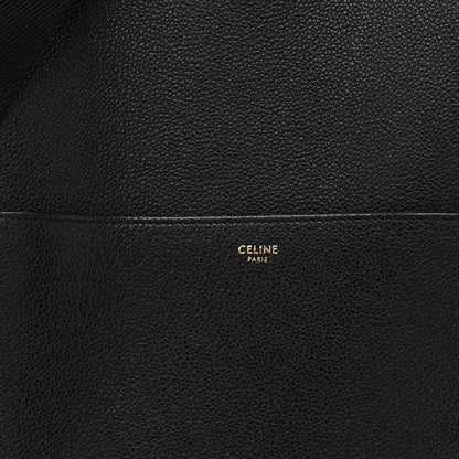 Celine Soft Grained Calfskin Sangle Bucket Bag Black 8 of 14