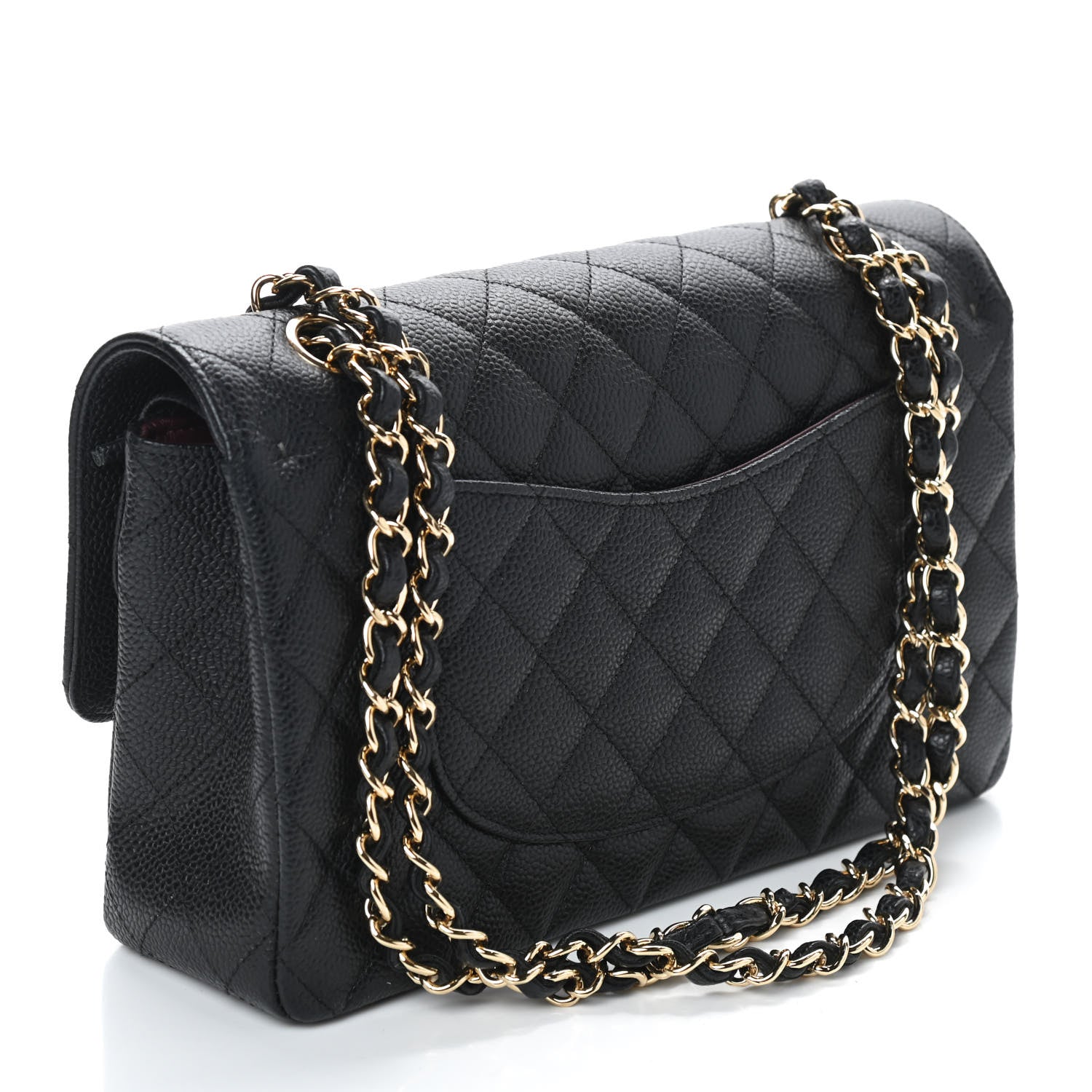 Chanel Caviar Quilted Medium Double Flap Black 3 of 11
