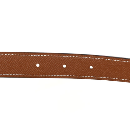 Hermes Swift Epsom 24mm Mini Constance H Belt 85 Black Gold 5 of 6