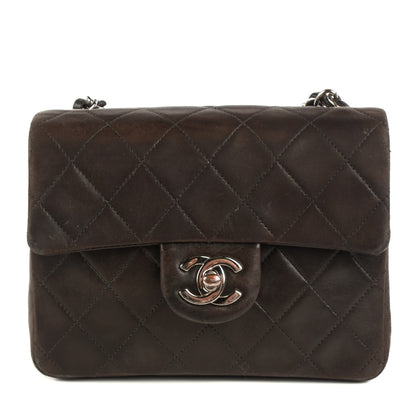 Chanel Lambskin Quilted Mini Square Flap Brown 1 of 9