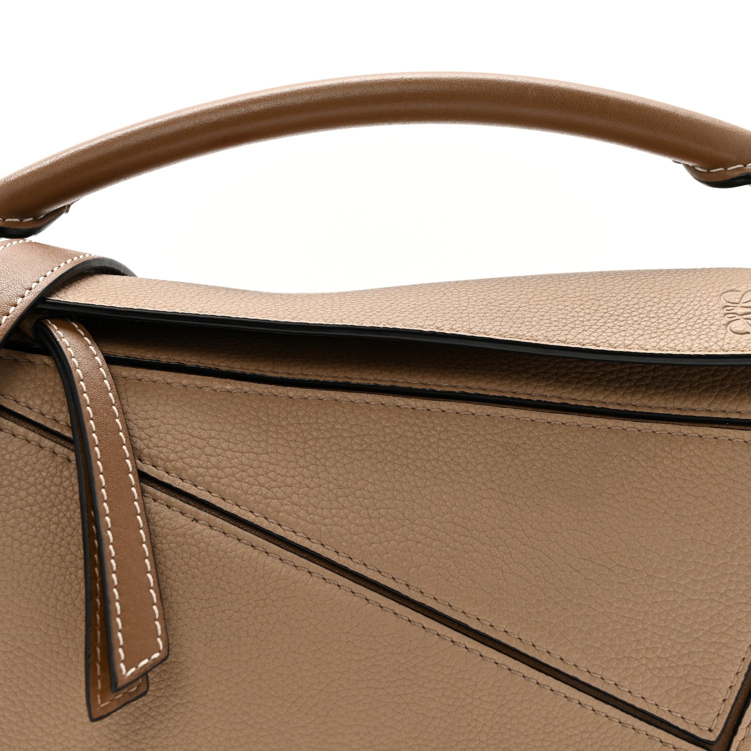 Loewe Grained Calfskin Small Puzzle Bag Sand Mink 7 of 13