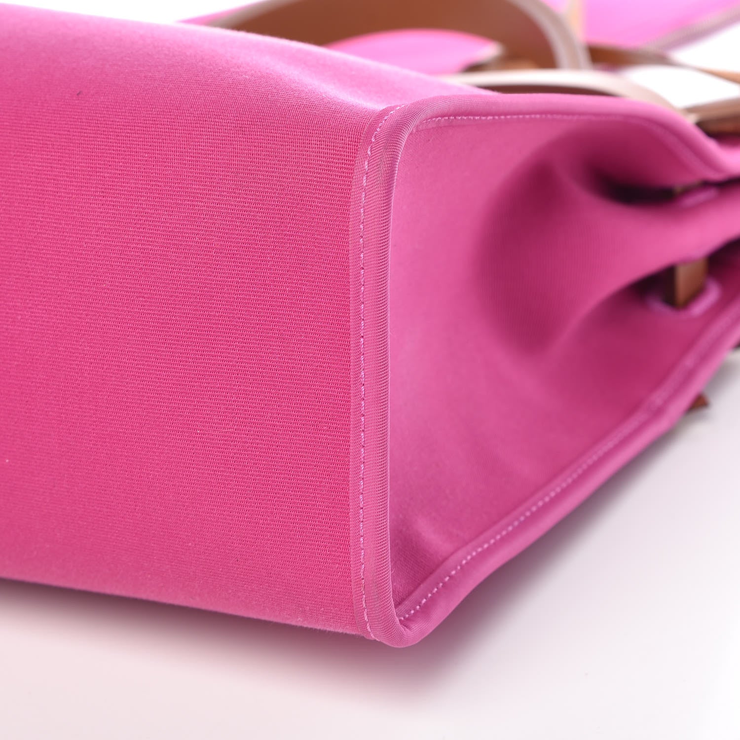 Hermes Vache Hunter Toile Herbag Zip 31 PM Magnolia Fauve 15 of 16