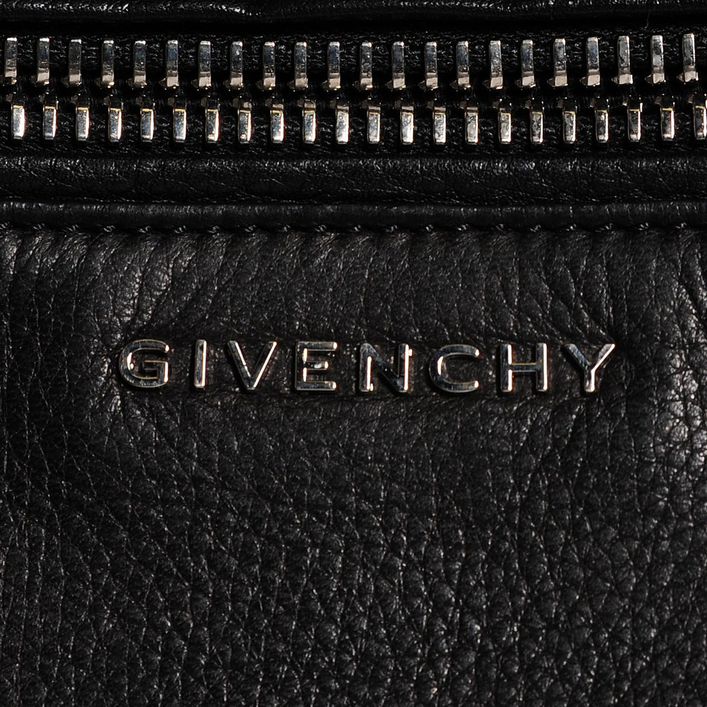 Waxy Grained Calfskin Medium Pandora Pure Flap Bag Black