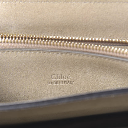 Chloe Calfskin Suede Medium Faye Shoulder Bag Motty Grey 6 of 11