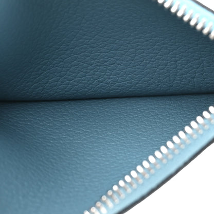 Hermes Evercolor Bi-Color Constance Slim Wallet Sun Blue Jean 7 of 12
