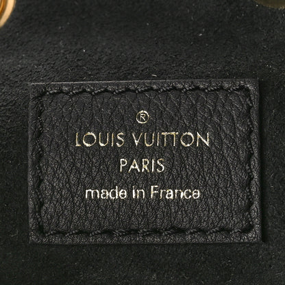 Louis Vuitton Calfskin Lockme Bucket MM Black 6 of 8