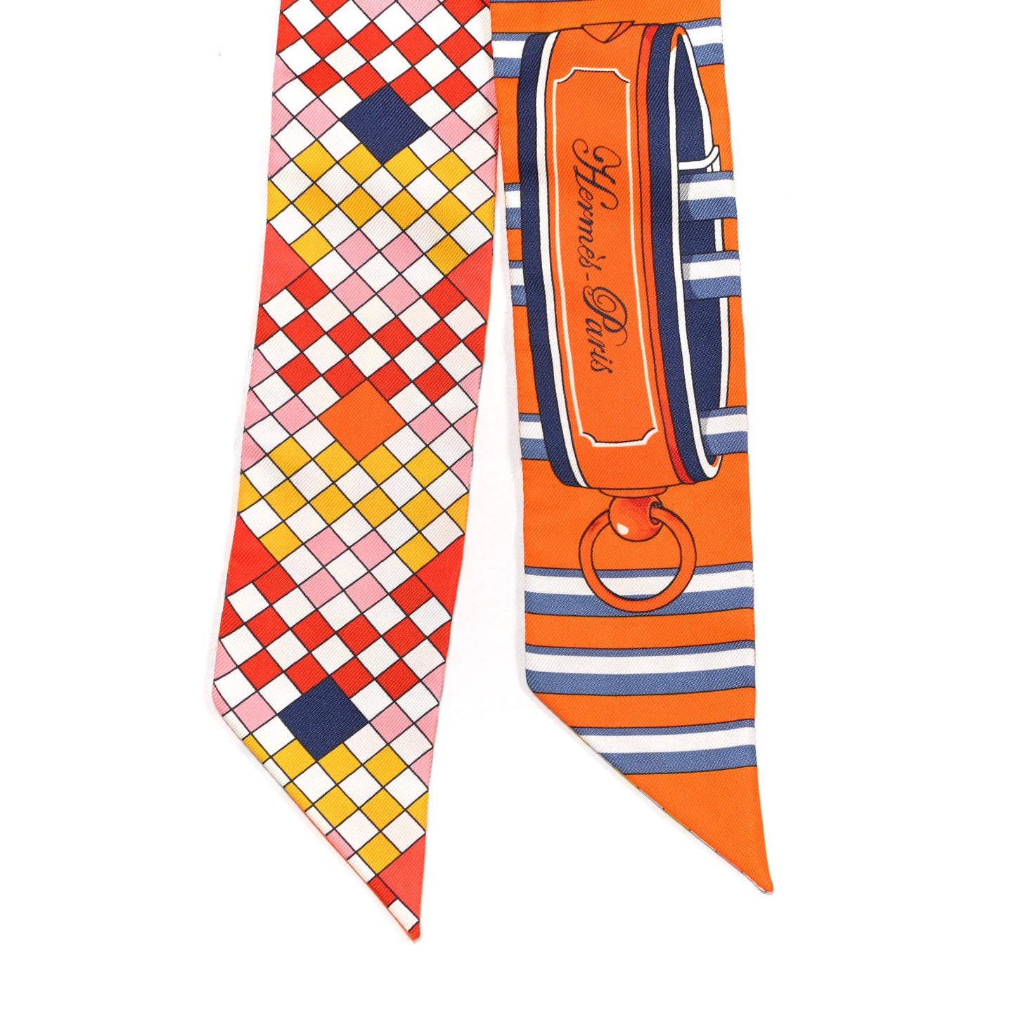 Silk Colliers De Chiens Remix Twilly Orange Gris Bleuete