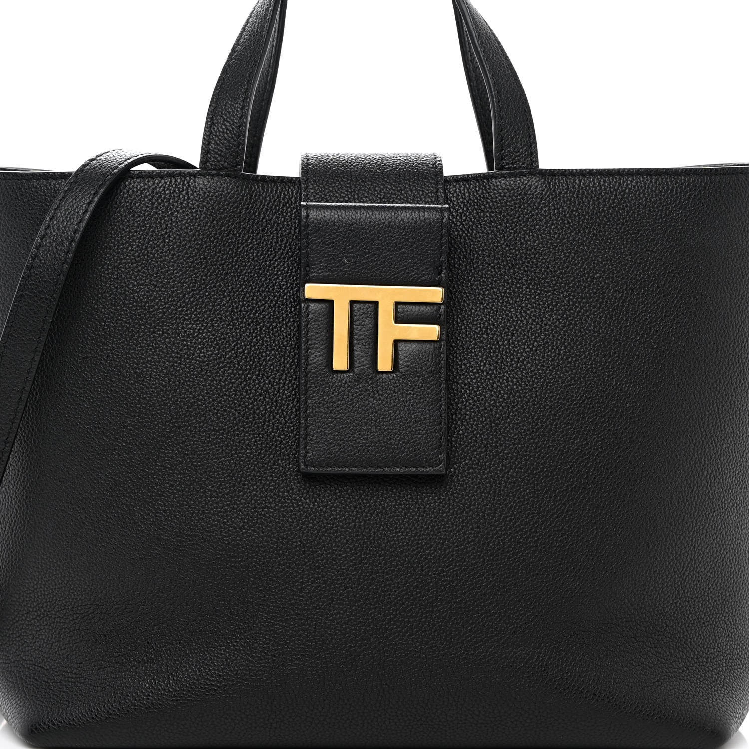 Tom Ford Grained Calfskin Mini TF East West Tote Black 8 of 15