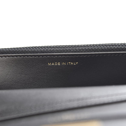 Chanel Calfskin Crocodile Embossed Graffiti 2.55 Cocodile Reissue Wallet On Chain WOC Black Gold 7 of 12