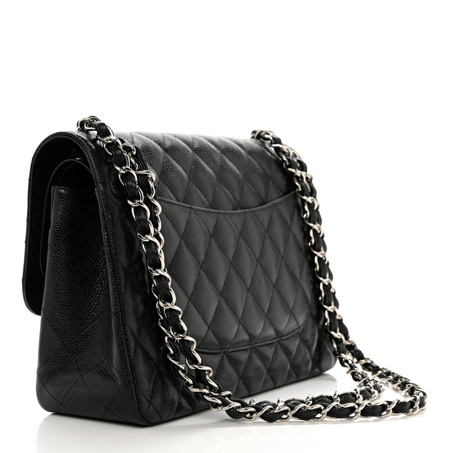 Chanel Caviar Quilted Jumbo Double Flap Black 3 of 9