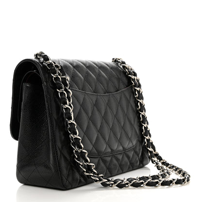 Chanel Caviar Quilted Jumbo Double Flap Black 3 of 9