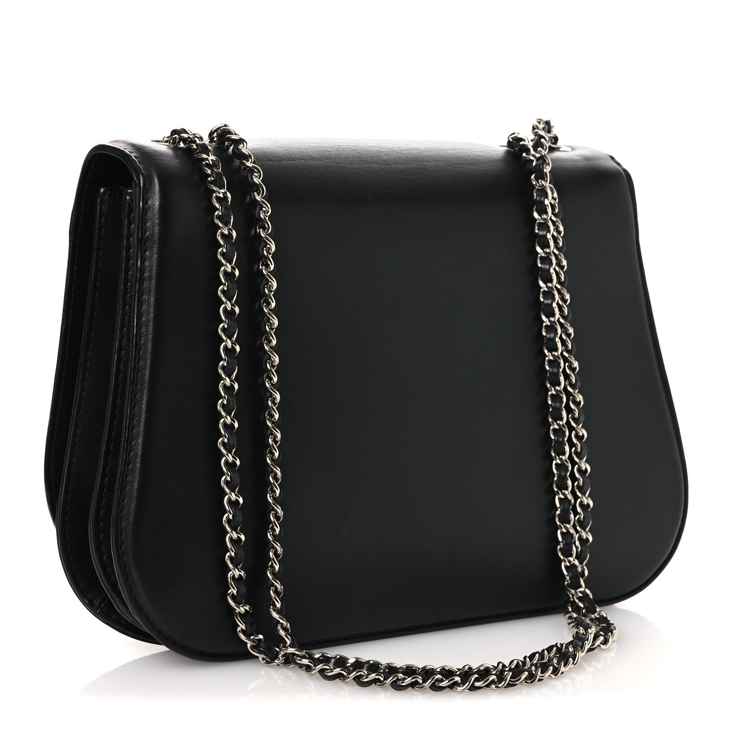 Chanel Calfskin Braided Small Chic Flap Black 3 of 10