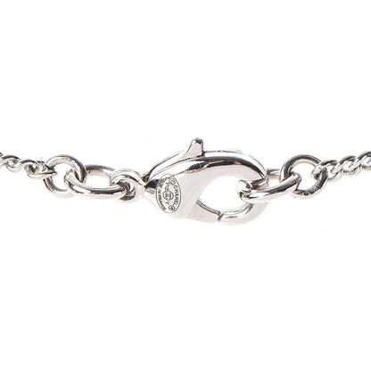 Chanel Crystal Timeless CC Necklace Silver 5 of 7
