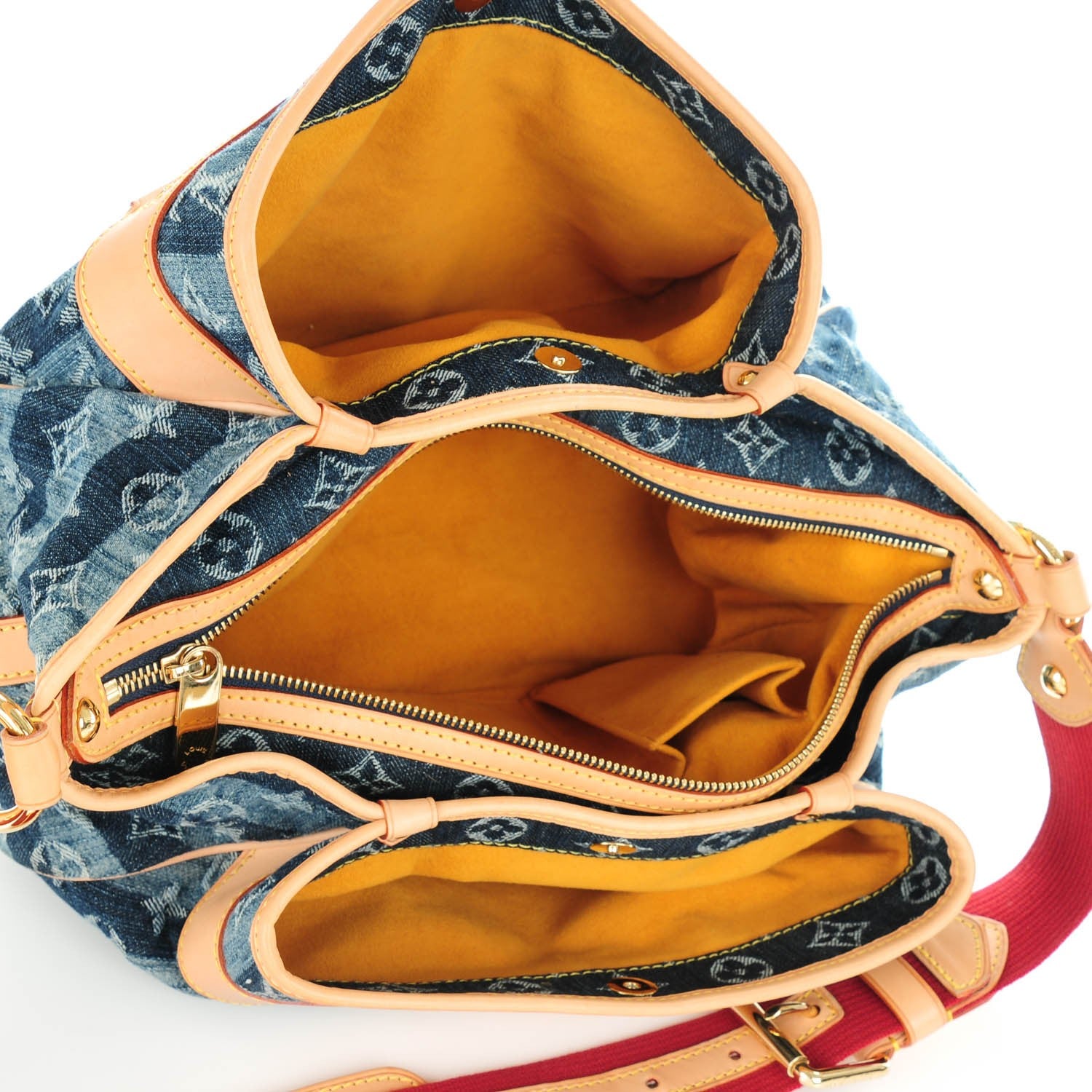 Louis Vuitton Denim Raye Porte Epaule MM 5 of 7