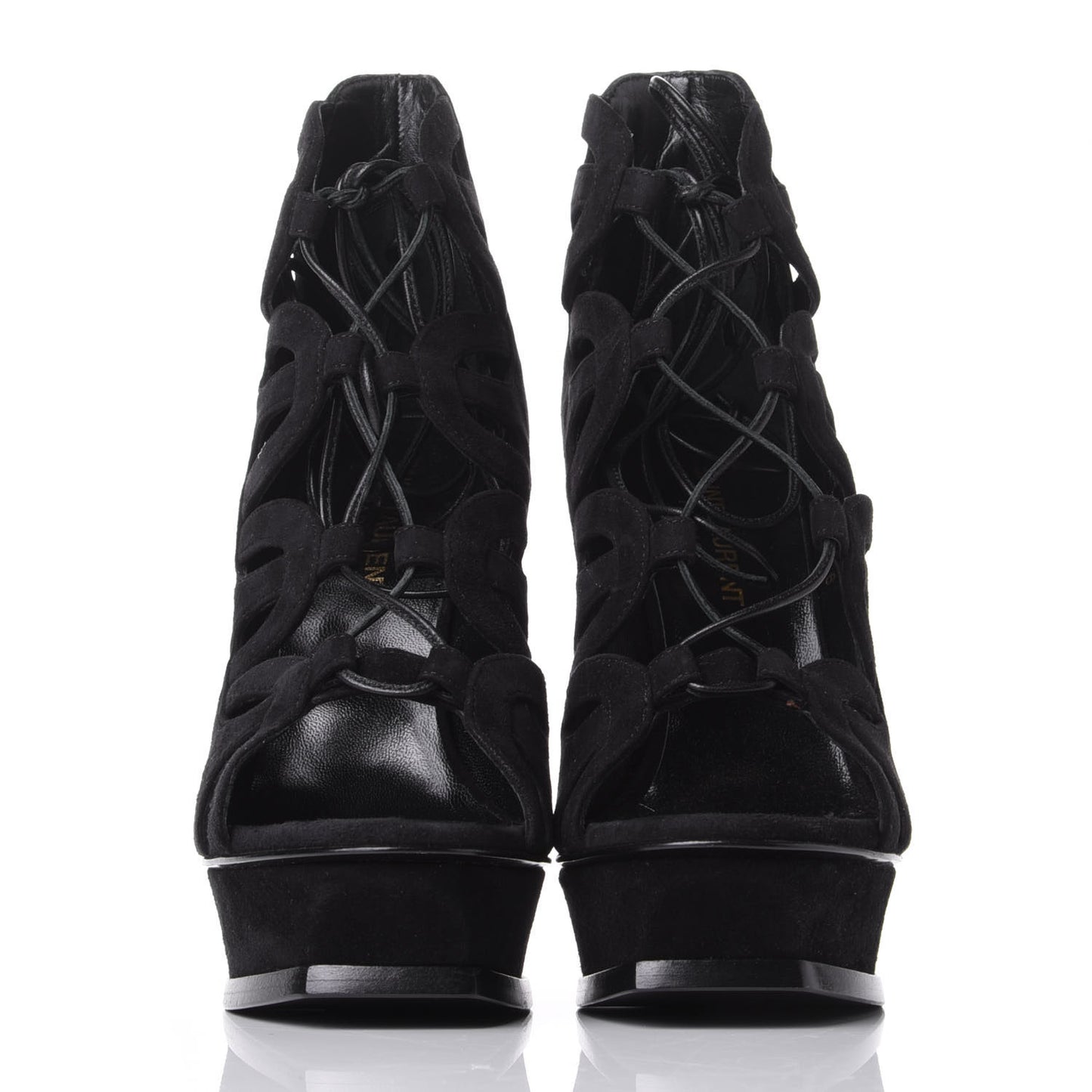 Kid Scamosciato Tribute 105 Platform Sandals 36 Black