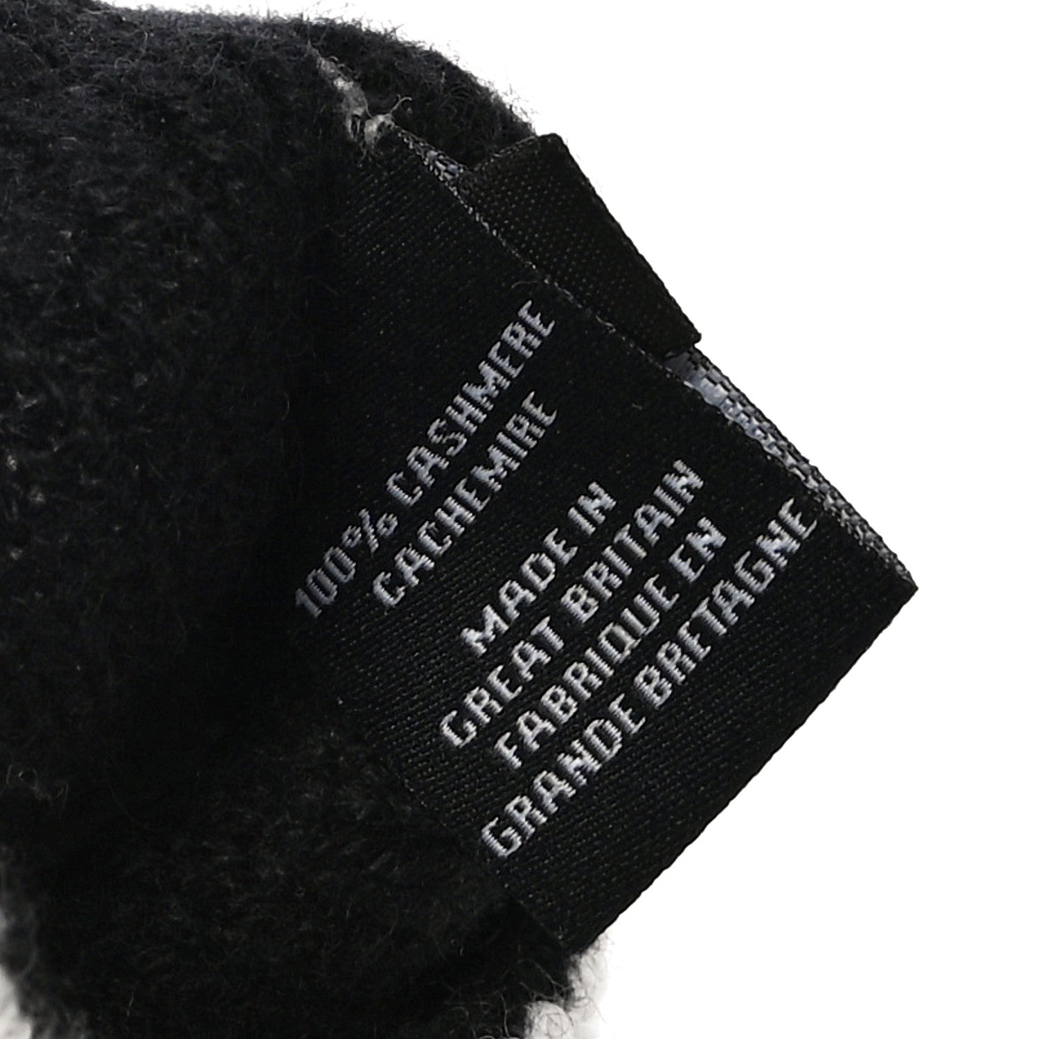 Chanel Cashmere CC Fingerless Gloves White Black 6 of 10