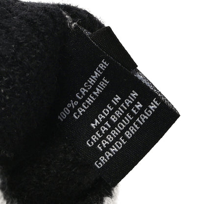 Chanel Cashmere CC Fingerless Gloves White Black 6 of 10