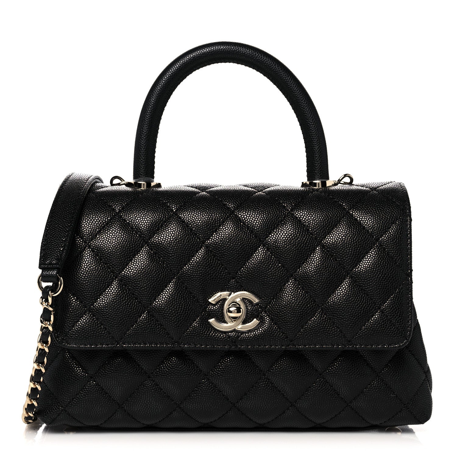 Chanel Caviar Quilted Mini Coco Handle Flap Black 1 of 10