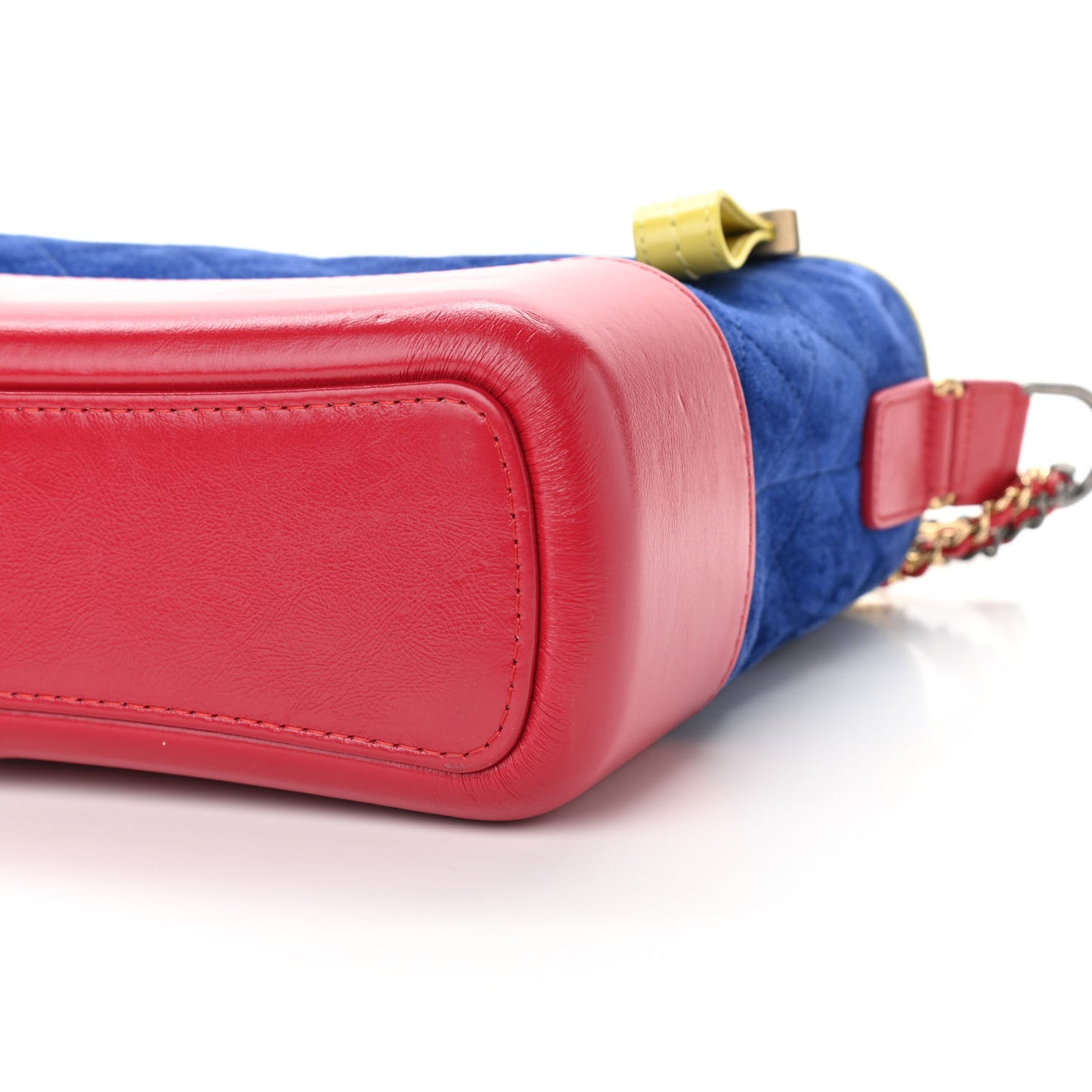Suede Calfskin Quilted Medium Gabrielle Hobo Red Blue Yellow