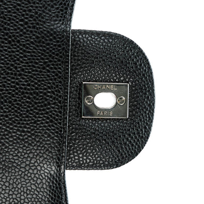 Chanel Caviar Quilted Jumbo Single Flap Black 5 of 8