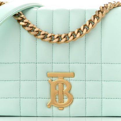 Burberry Lambskin Quilted Small Lola Bag Cool Mint 8 of 11