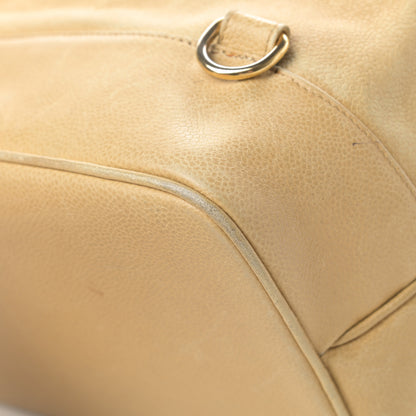 Chanel Caviar Drawstring Sling Backpack Beige 12 of 16