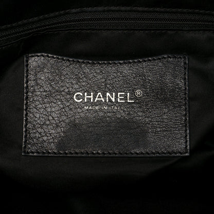 Chanel Glazed Calfskin Large On The Road Tote Black 5 of 8