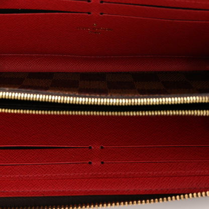 Louis Vuitton Damier Ebene Clemence Wallet Cherry 5 of 15