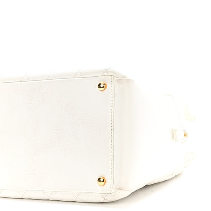 Chanel Caviar Quilted Petit Timeless Tote PTT White 9 of 14