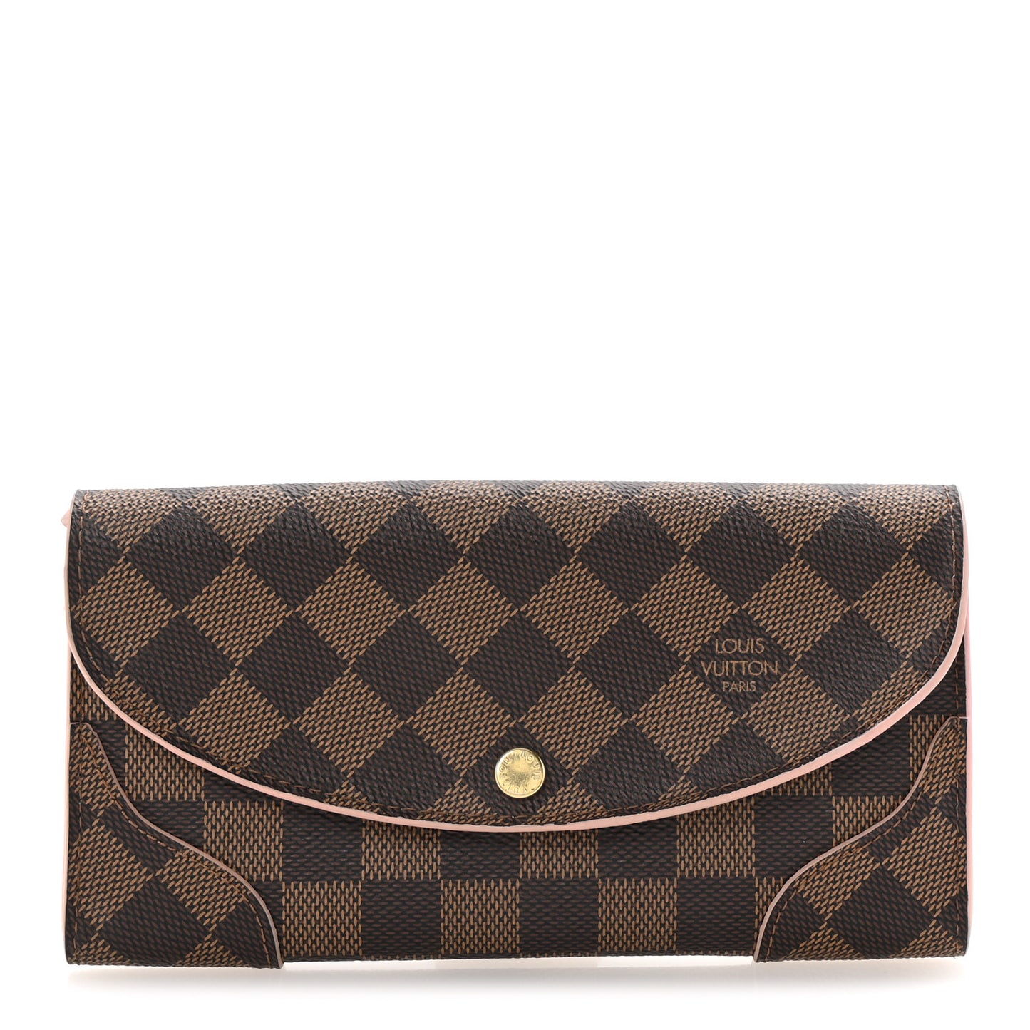 Damier Ebene Caissa Wallet Rose Ballerine